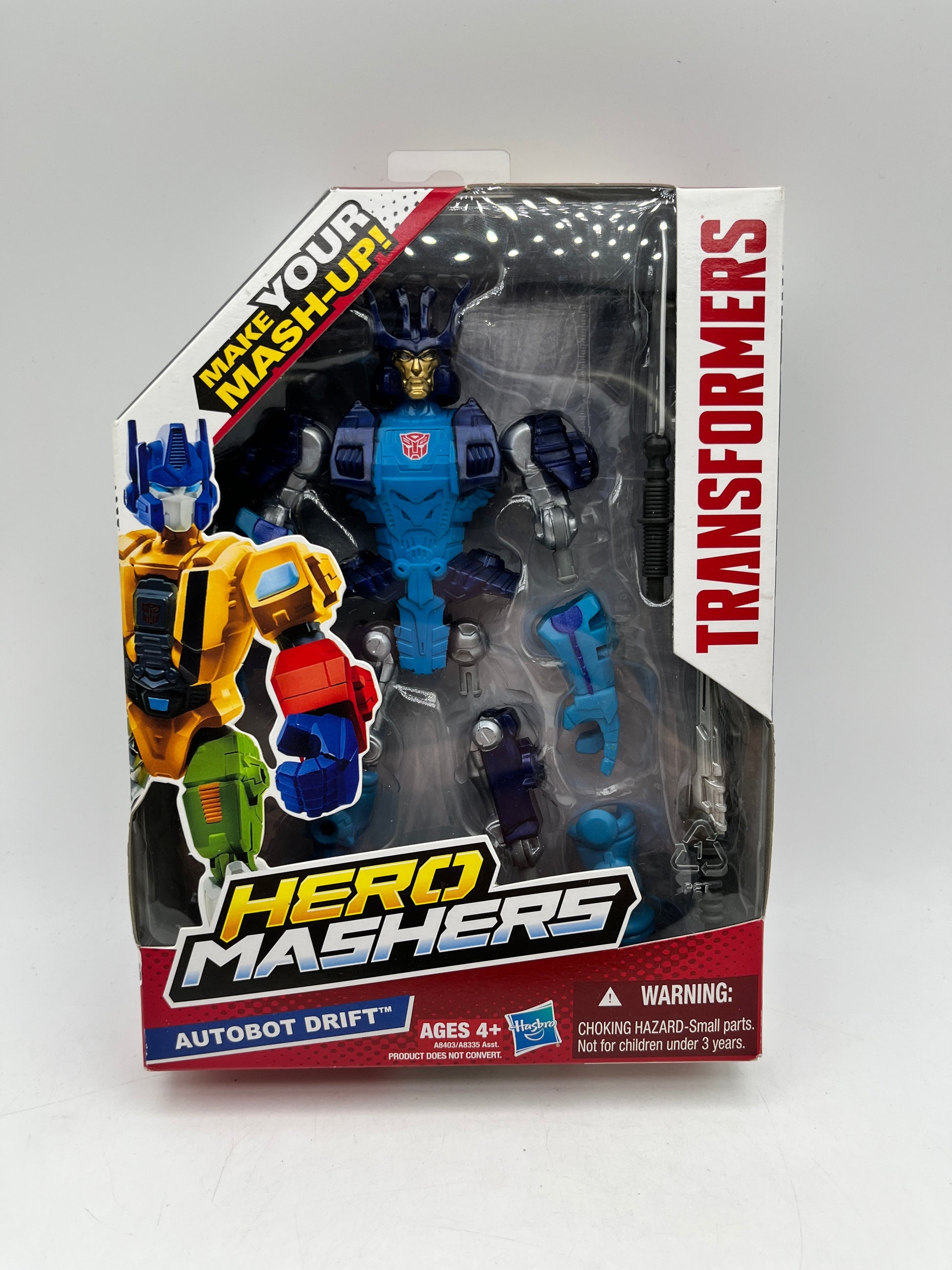 Hasbro Transformers - Hero Mashers - AutoBot Drift - Factory Sealed FRENLY BRICKS - Open 7 Days