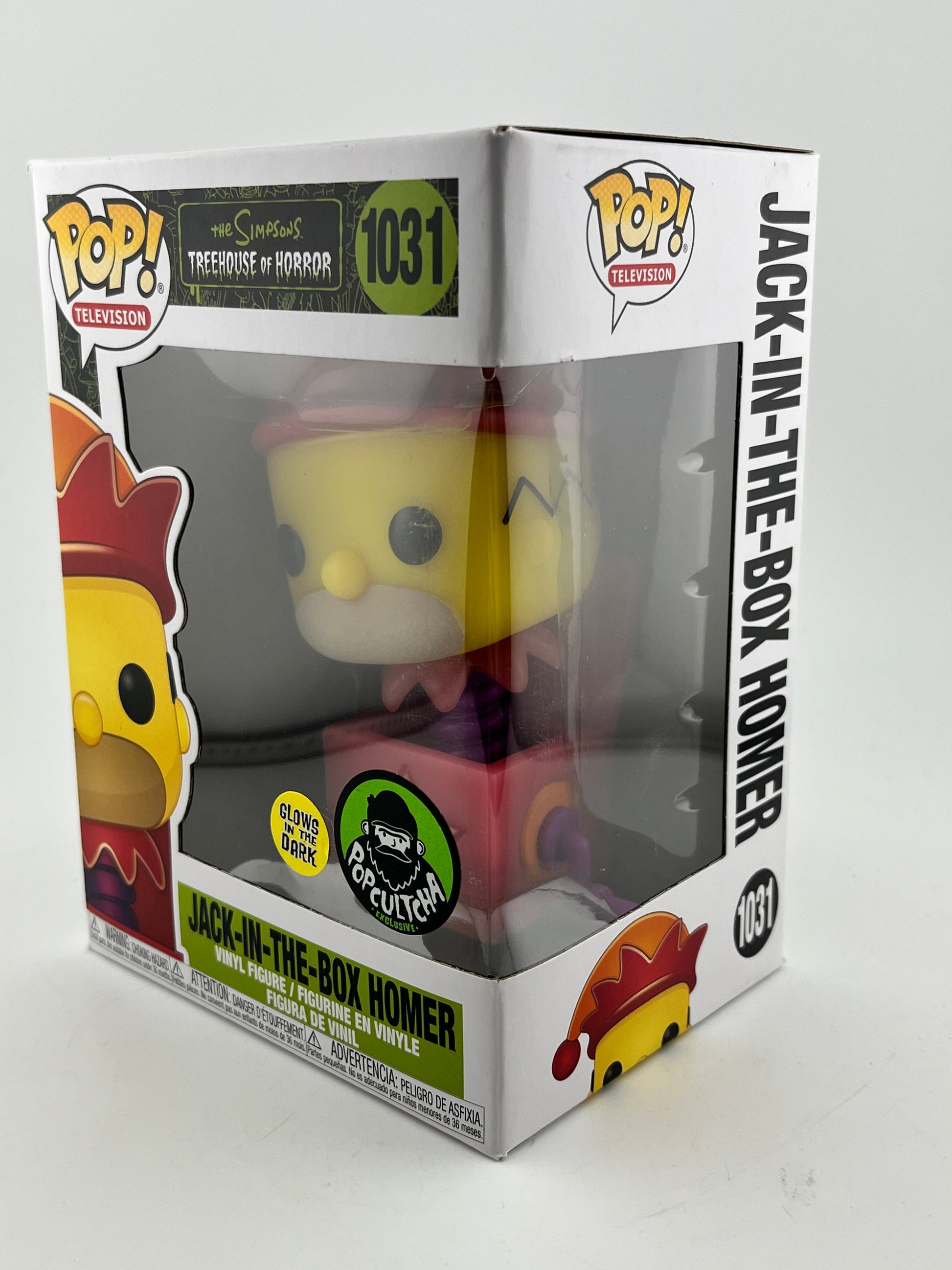 Funko POP! Television The Simpsons Tree House Of Horror - Jack-In-The-Box Homer #1031 FRENLY BRICKS - Open 7 Days