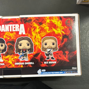 Pop Vinyl 4 Pack Pantera Rocks philip Vinnie Dimebag Rex FRENLY BRICKS - Open 7 Days