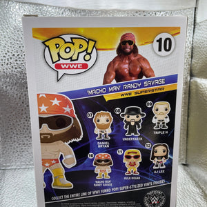 Macho Man Randy Savage Funko Pop Vinyl Figure WWE #10 Box Damage FRENLY BRICKS - Open 7 Days