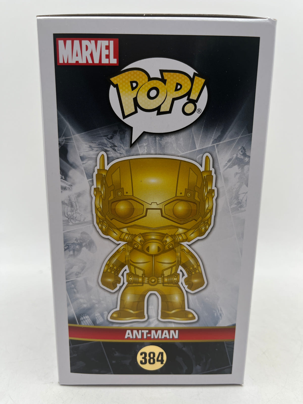 Funko Pop Marvel Studios The First 10 Years 384 Gold Ant-Man Vinyl Figure, photo 7 image 7