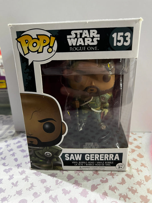 Funko Pop Vinyl Star Wars Rouge One Saw Gererra #153 FRENLY BRICKS - Open 7 Days