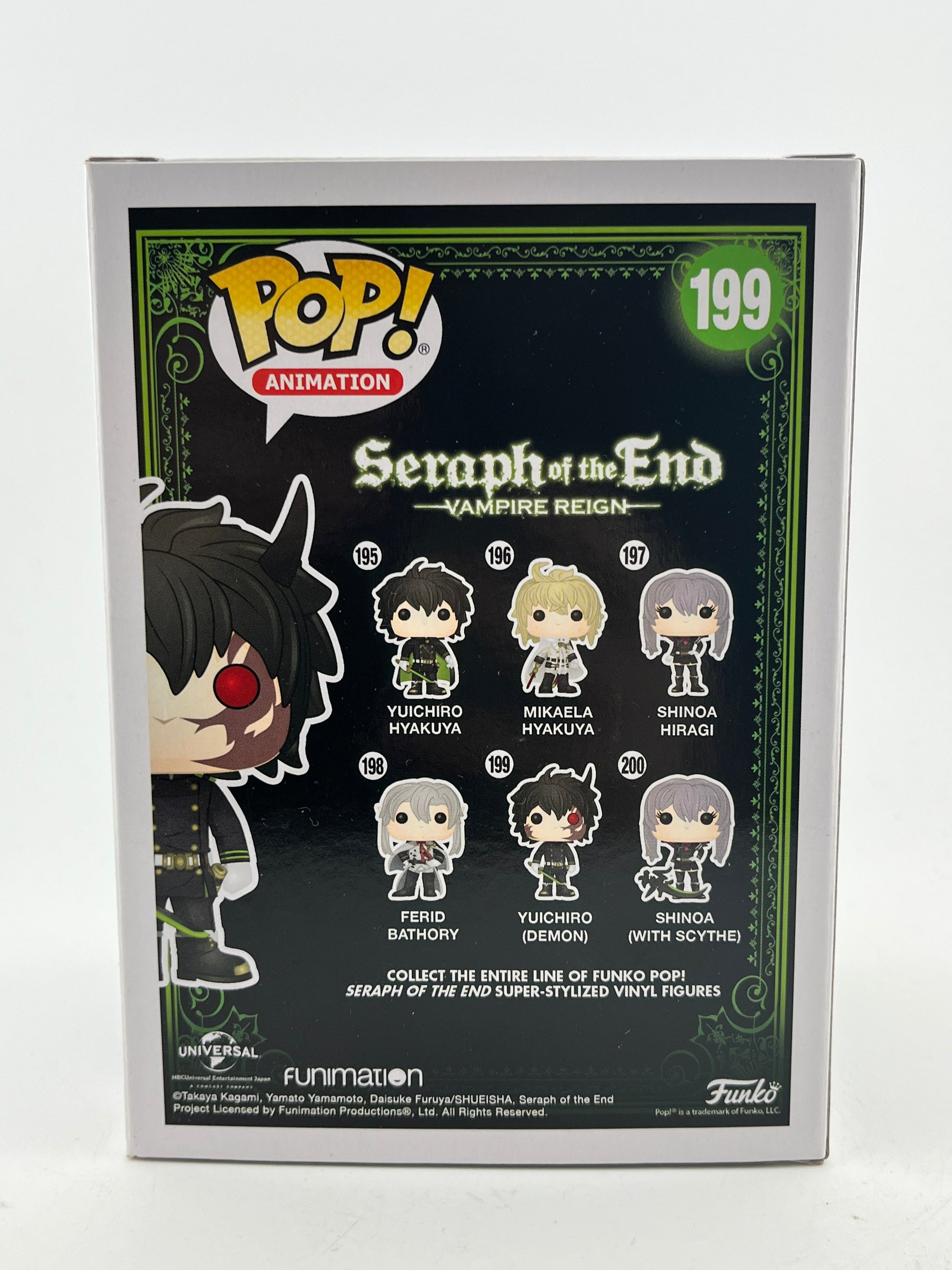 Funko POP! Seraph Of The End - Yuifhiro (Demon) #199 - Vinyl Collectable FRENLY BRICKS - Open 7 Days