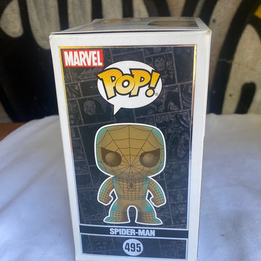 Funko POP! Spider-Man 80 Years special edition bronze statue FRENLY BRICKS - Open 7 Days