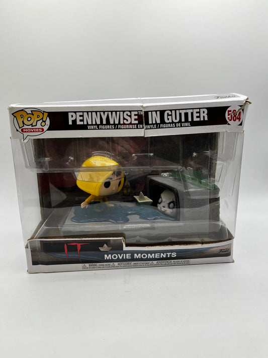 Funko POP! movies IT - Pennywise in Gutter #584 (Damaged Box) FRENLY BRICKS - Open 7 Days