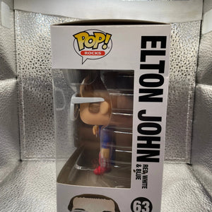 Funko Pop! Rocks Elton John Red, White, Blue #63 Vaulted Vinyl Figure FRENLY BRICKS - Open 7 Days