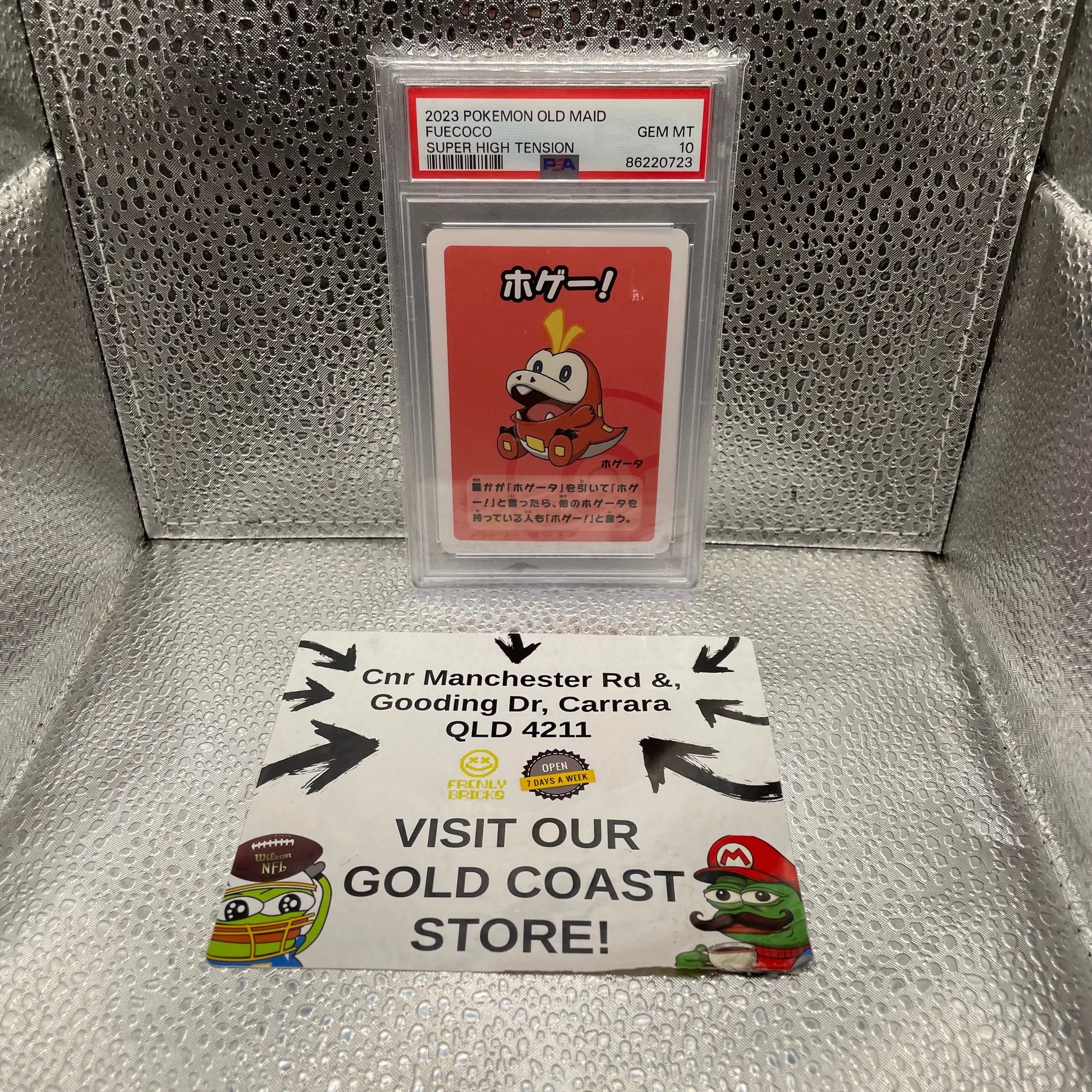 2023 Pokémon Old Maid Fuecoco Super High Tension PSA 10 GEM MT FRENLY BRICKS - Open 7 Days