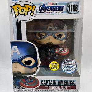 Funko POP! Marvel Avengers Endgame - Captain America #1199 - Glow Special Edition FRENLY BRICKS - Open 7 Days