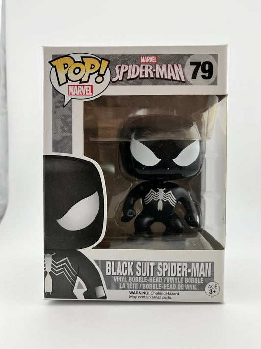 Funko POP! Marvel Spider-Man Black Suit Spider-Man #79 - Vinyl Collectable FRENLY BRICKS - Open 7 Days