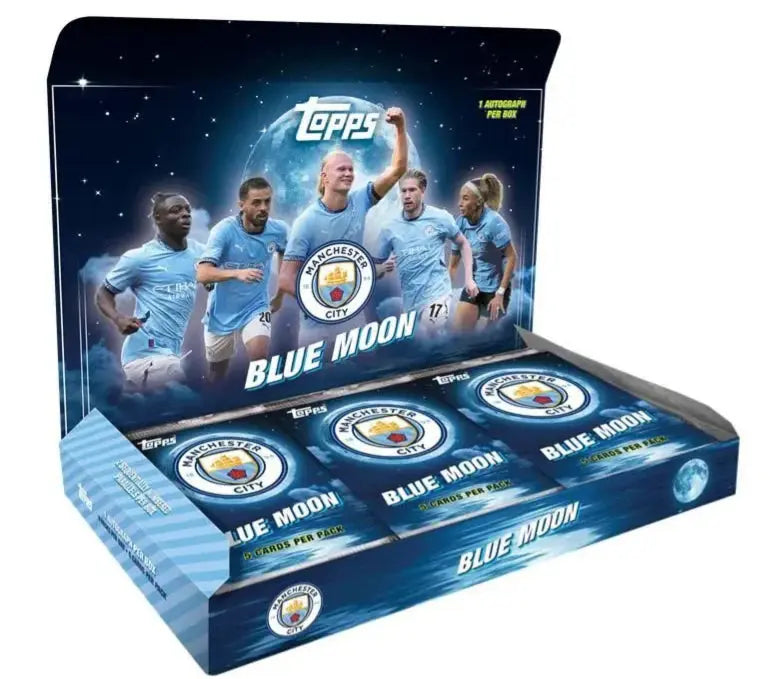 2024-25 Topps Blue Moon Manchester City Soccer Team Set Box FRENLY BRICKS - Open 7 Days