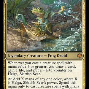 Helga, Skittish Seer Bloomburrow (M) Collector #: 0217 FRENLY BRICKS - Open 7 Days