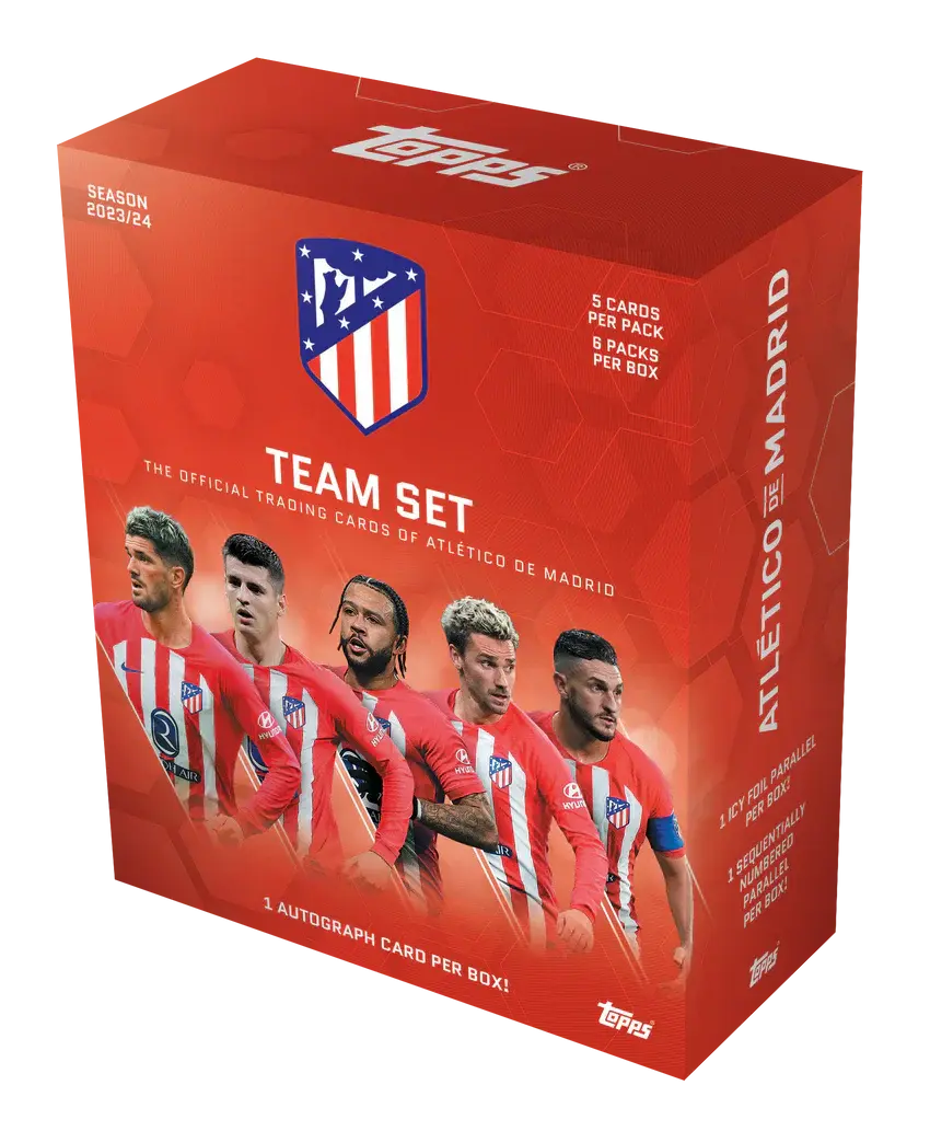 2023-24 Topps Atletico De Madrid Soccer Team Set Box FRENLY BRICKS - Open 7 Days