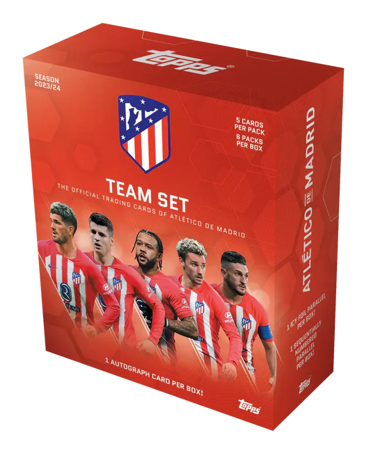 2023-24 Topps Atletico De Madrid Soccer Team Set Box FRENLY BRICKS - Open 7 Days