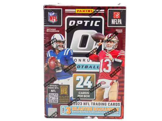 2023 Panini Donruss Optic Football 6-Pack Blaster Box (Purple Shock Parallels) FRENLY BRICKS - Open 7 Days