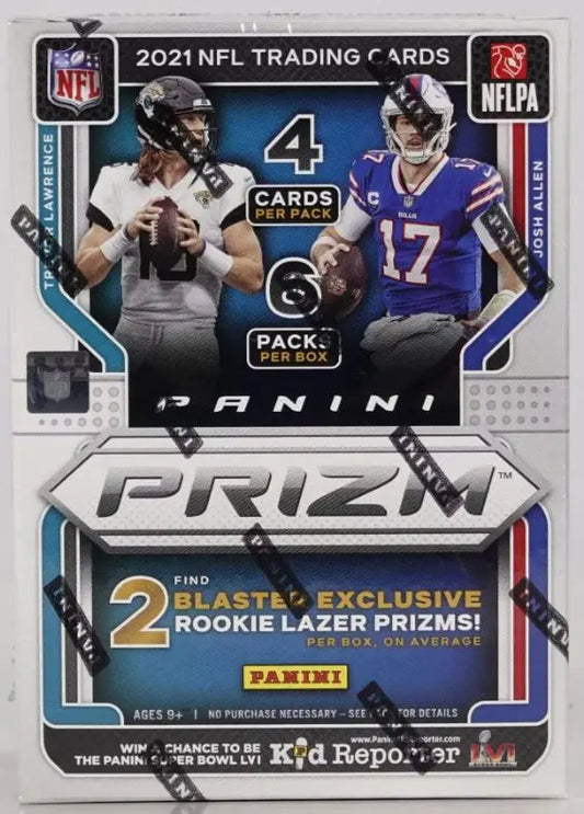 2021 Panini Prizm Football 6-Pack Blaster Box (Lazer Prizms!) FRENLY BRICKS - Open 7 Days