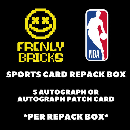 SPORTS CARD REPACK BOX - NBA - 5 Cards AUTO/AUTO PATCH FRENLY BRICKS - Open 7 Days