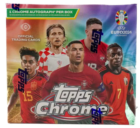 2023-24 Topps Chrome UEFA Euro Soccer Hobby Box FRENLY BRICKS - Open 7 Days