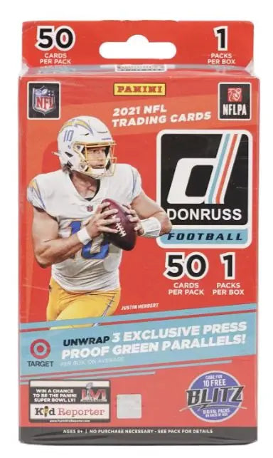 2021 Panini Donruss Football Hanger Box (Press Proof Green Parallels!) FRENLY BRICKS - Open 7 Days