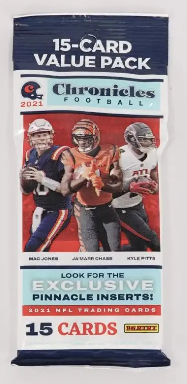 2021 Panini Chronicles Football 15-Card Jumbo Value Pack (Pinnacle Inserts!) FRENLY BRICKS - Open 7 Days