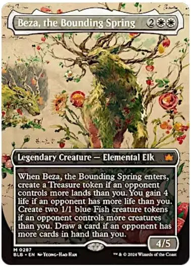 Beza, the Bounding Spring (0287 - Showcase) Bloomburrow 0287 FRENLY BRICKS - Open 7 Days