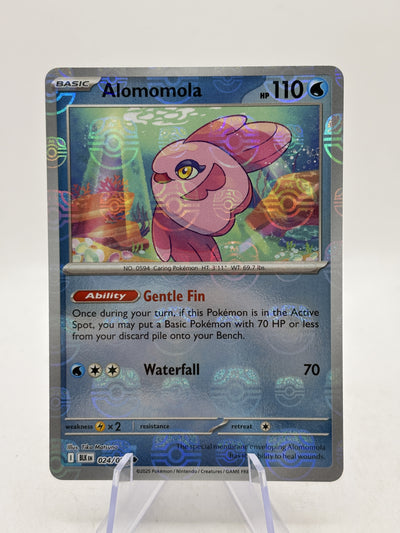 Alomomola 024/086 Master Ball Reverse Holo Black Bolt Pokémon TCG (NM) — front