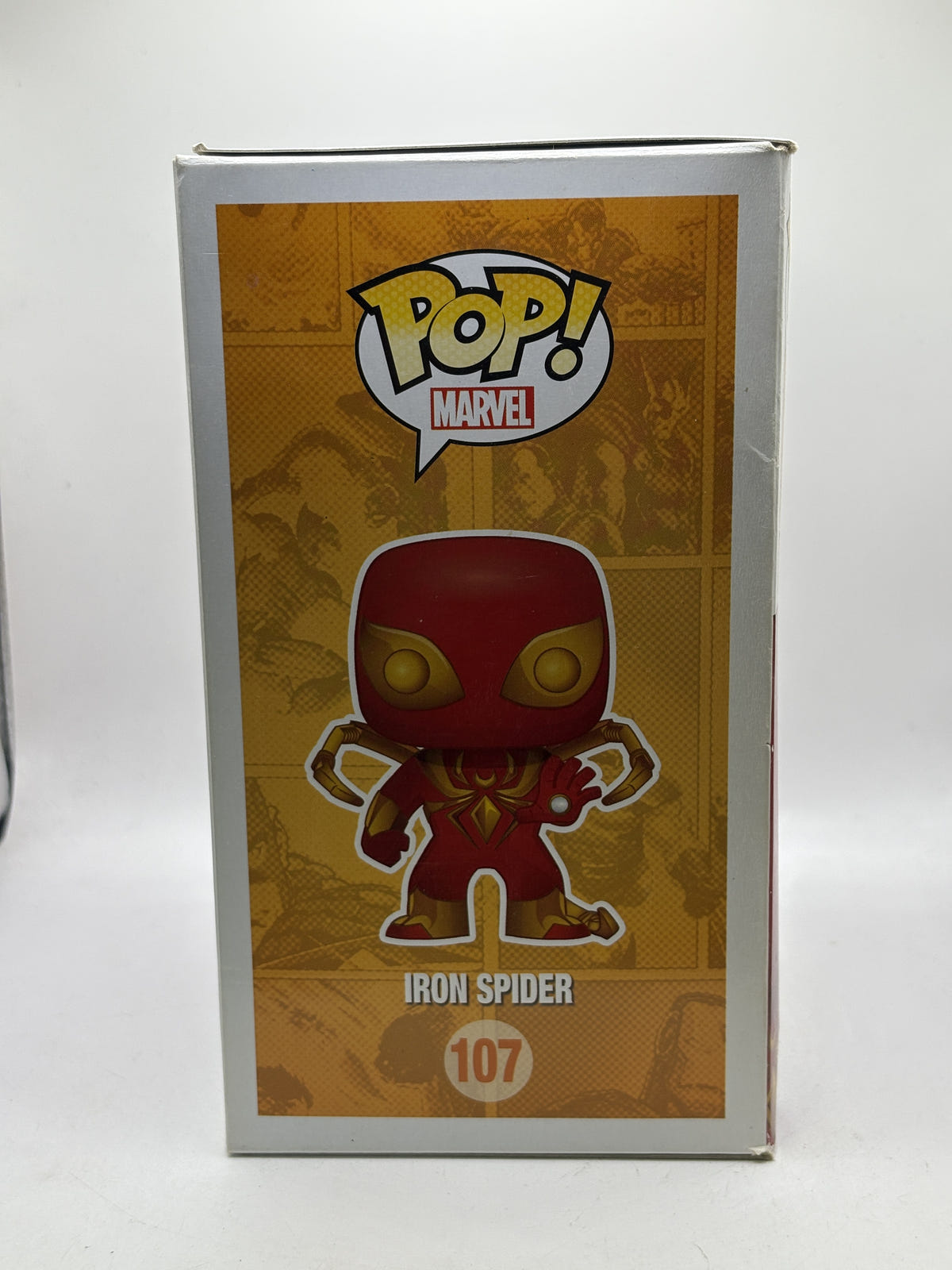Funko POP! Marvel Spider-Man #107 Iron Spider Bobble-Head - Box DMG — left image 4