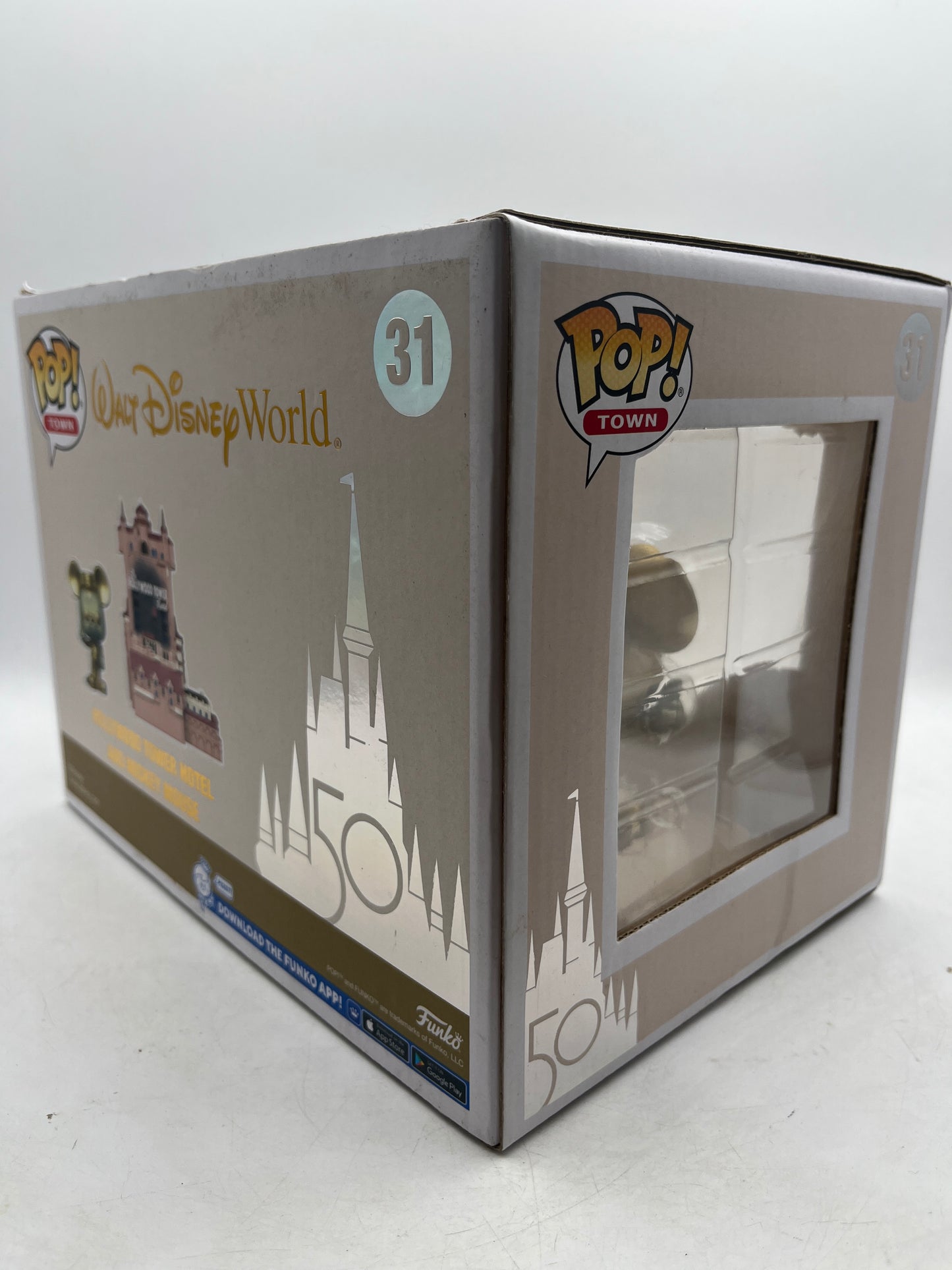 Funko Pop Hollywood Tower Hotel and Mickey Mouse Gold #31 (Disney Exclusive)