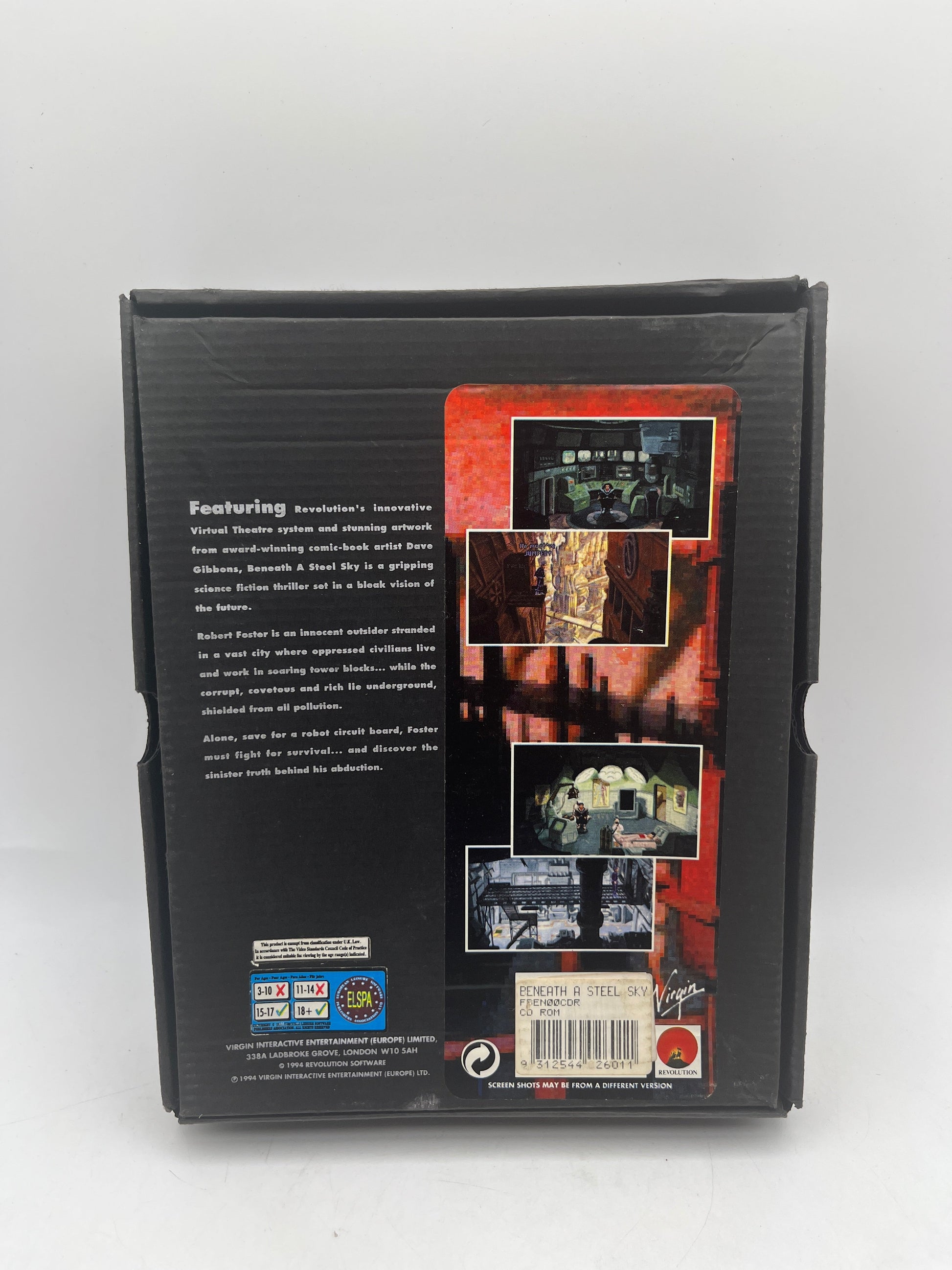 “Beneath A Steel Sky” PC CD-ROM Game Big Box Edition Vintage +combinedshipping FRENLY BRICKS - Open 7 Days