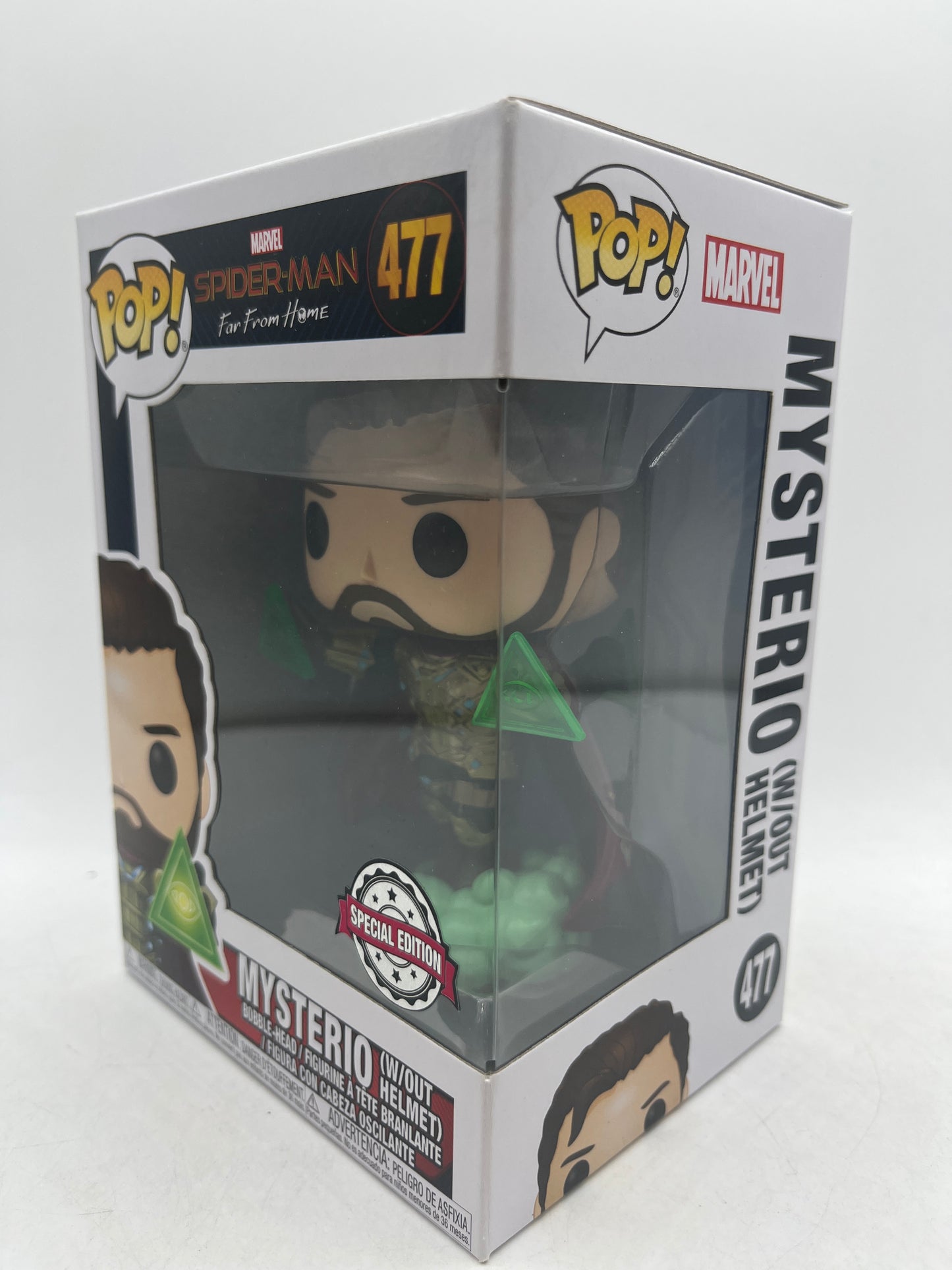 Funko Pop! Spider-Man Far from Home Mysterio Without Helmet #477