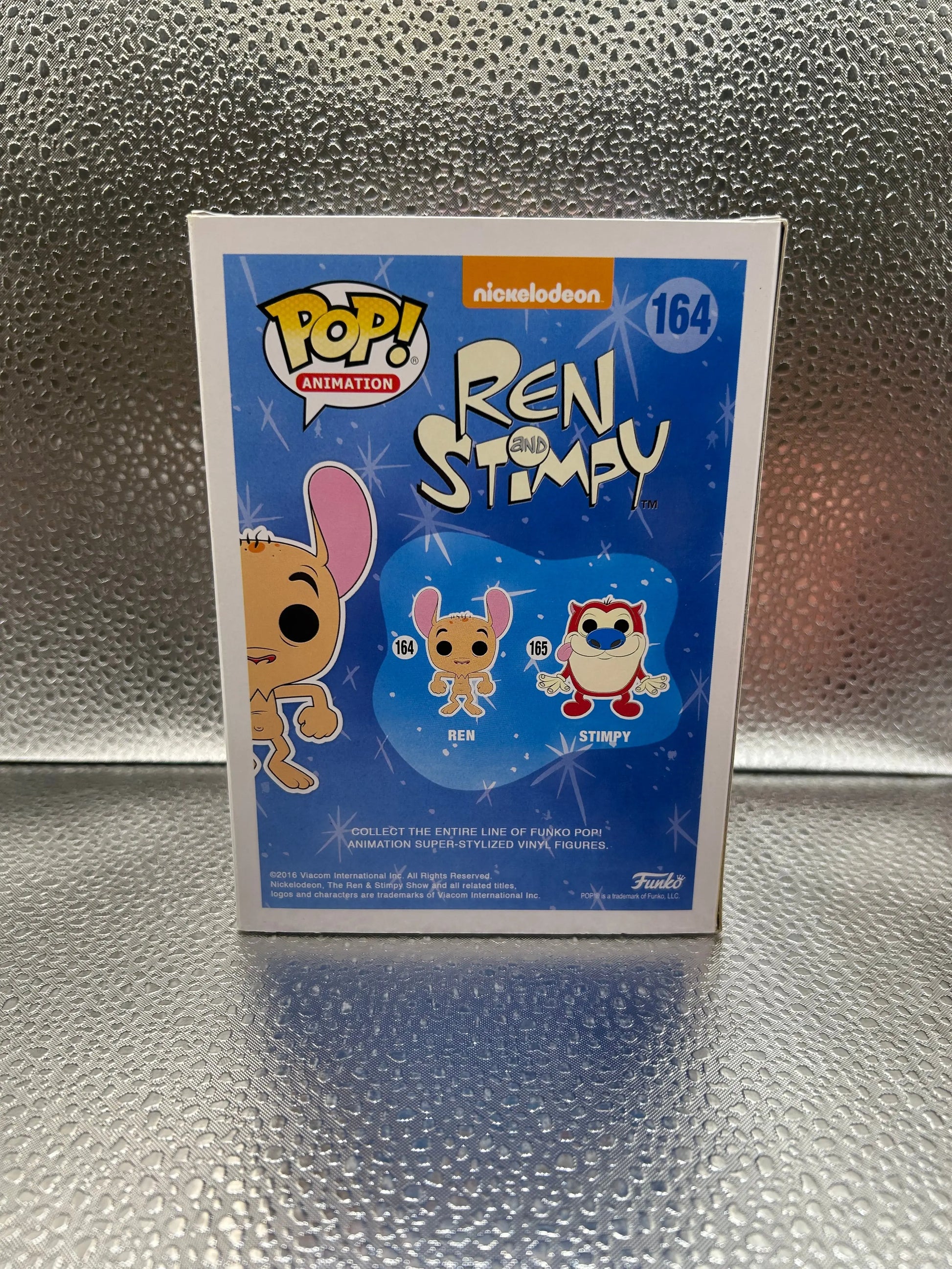 Funko Pop #164 Animation Ren And Stimpy Ren FRENLY BRICKS - Open 7 Days