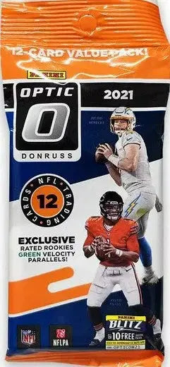 2021 Donruss Optic NFL Football Fat Pack Cello Box FRENLY BRICKS - Open 7 Days