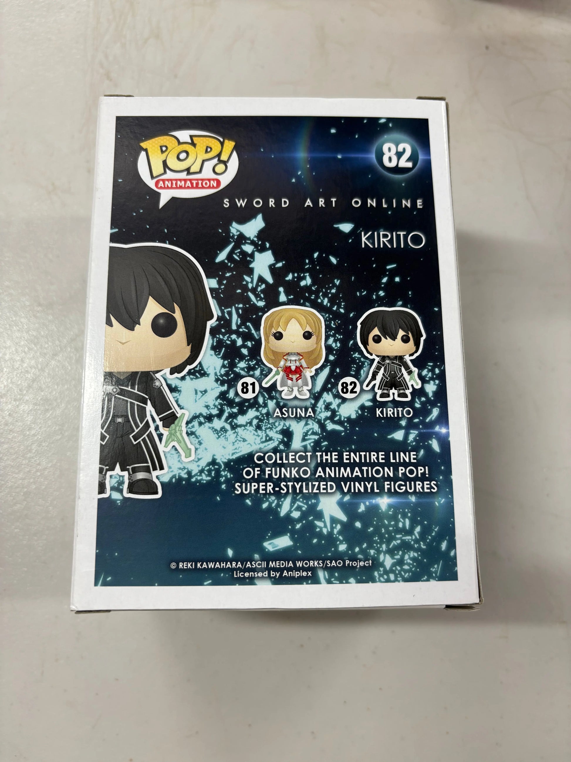 Funko Pop Vinyl #82 Sword Art Online Kirito FRENLY BRICKS - Open 7 Days