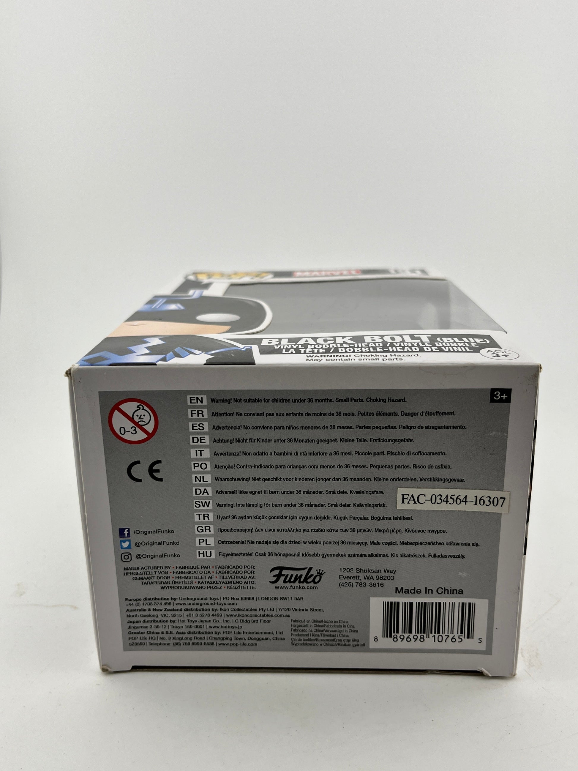 Funko POP! Marvel - Black Bolt (Blue) #191 - Vinyl Collectable FRENLY BRICKS - Open 7 Days