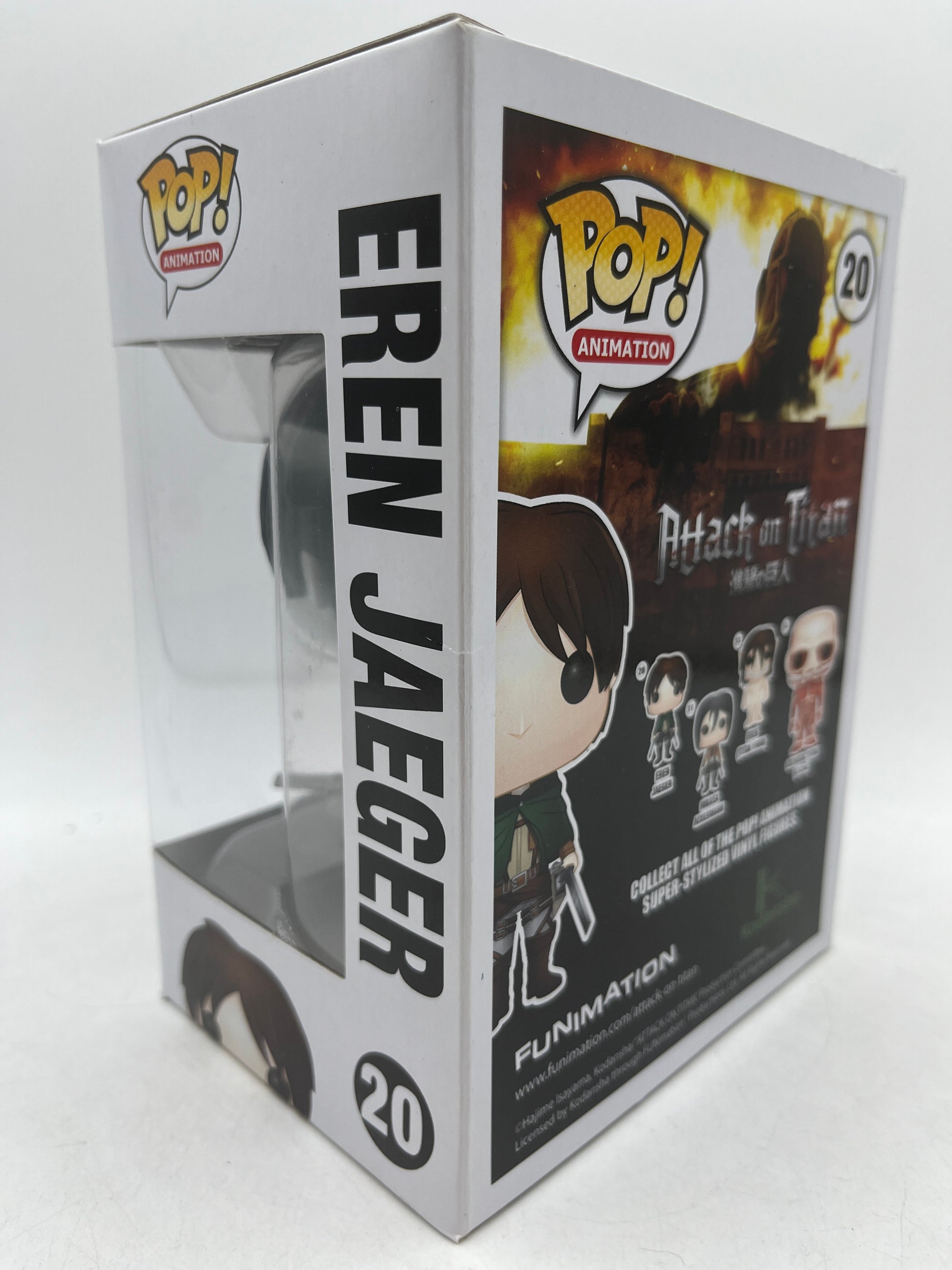Funko Pop Anime Attack on Titan Eren Jaeger #20 Black & White Vinyl Figure image 4