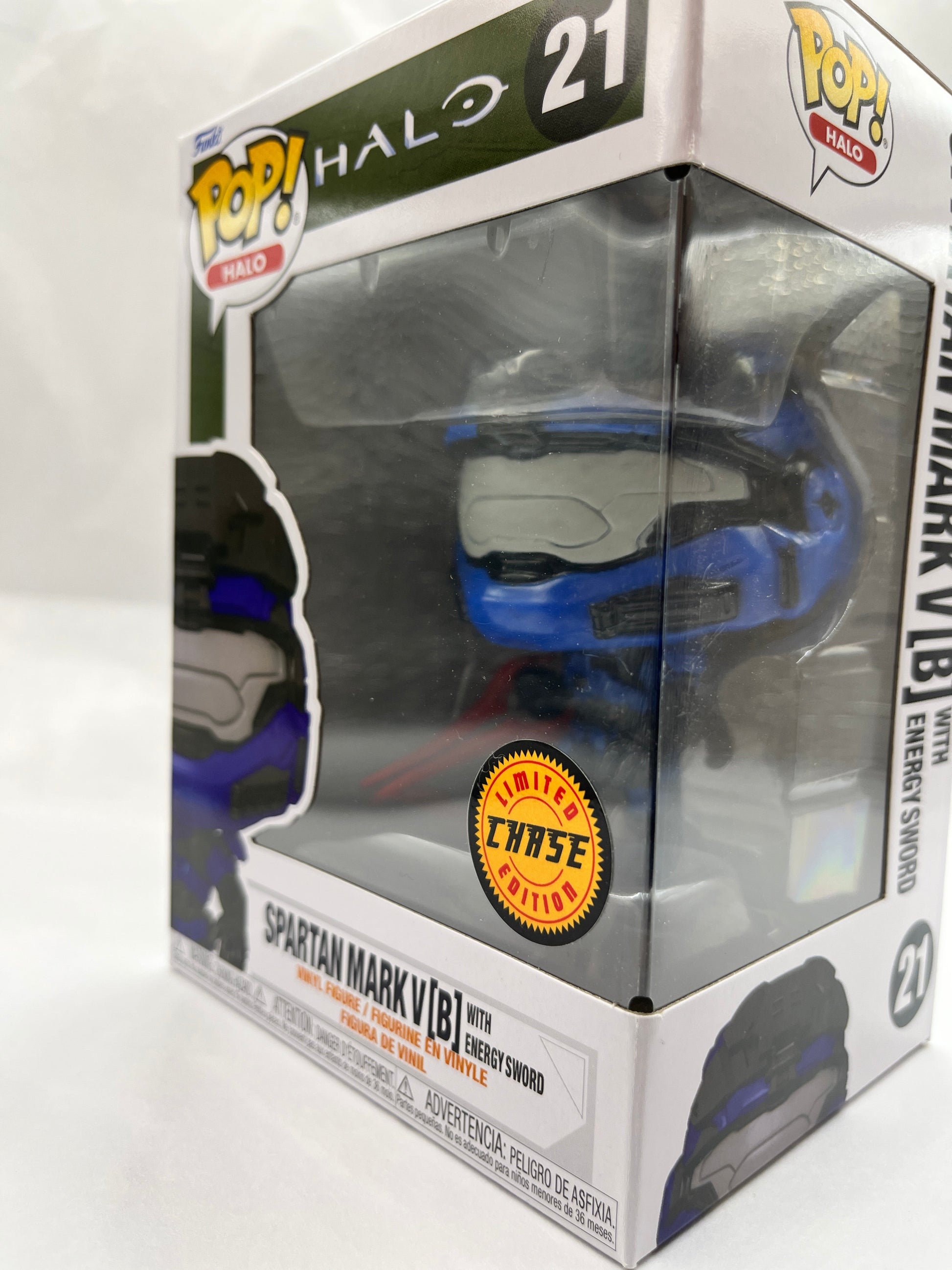 Funko POP! Halo - Halo Spartan Mark V [B] With Energy Sword #21 - Limited Edition Chase FRENLY BRICKS - Open 7 Days