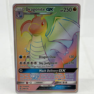 2019 Pokemon Sun & Moon - Unified Minds Dragonite Gx Secret 248 Full Art FRENLY BRICKS - Open 7 Days