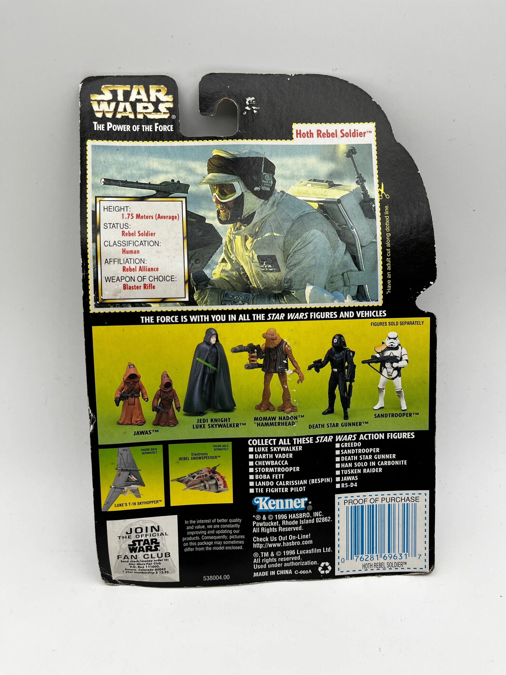 Kenner Star Wars The Power of the Force Hoth Rebel Soldier Action Figure 1996 FRENLY BRICKS - Open 7 Days