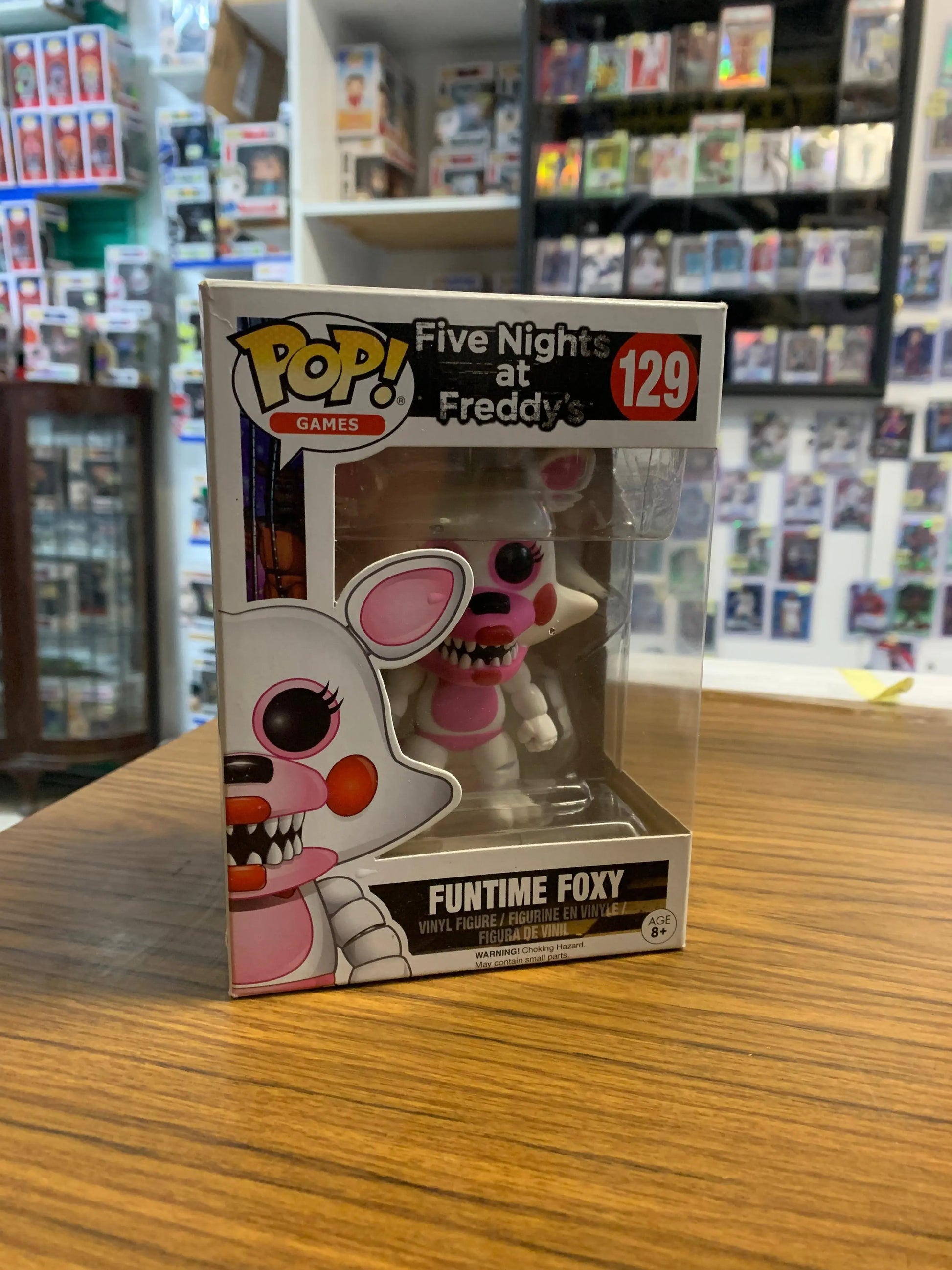 Funko Pop Funtime Foxy 129 Five Nights At Freddy's Vinyl Figure FRENLY BRICKS - Open 7 Days