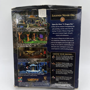 “Quest for Glory V Dragon Fire” from Sierra for both PC/MAC Big Box Game 1998 FRENLY BRICKS - Open 7 Days