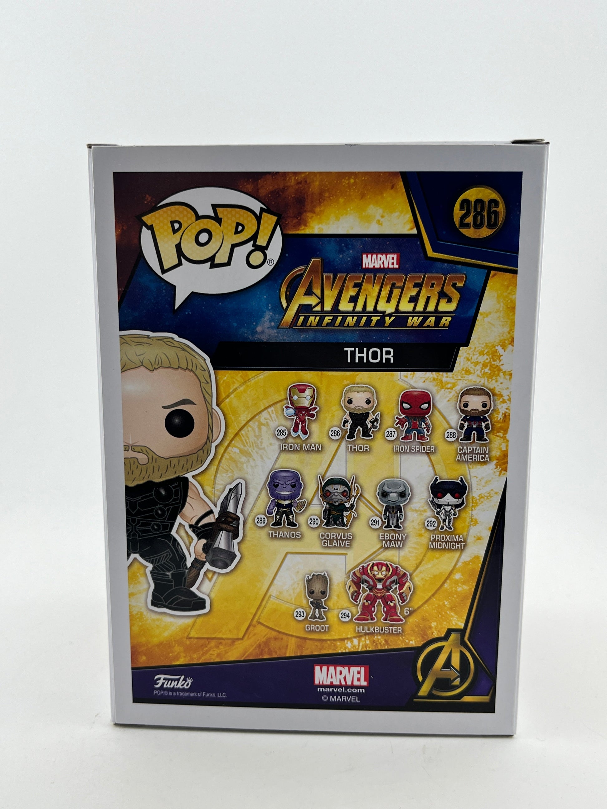 Funko POP! Marvel Infinity War - Thor #286 - Glow Asia Exclusive FRENLY BRICKS - Open 7 Days