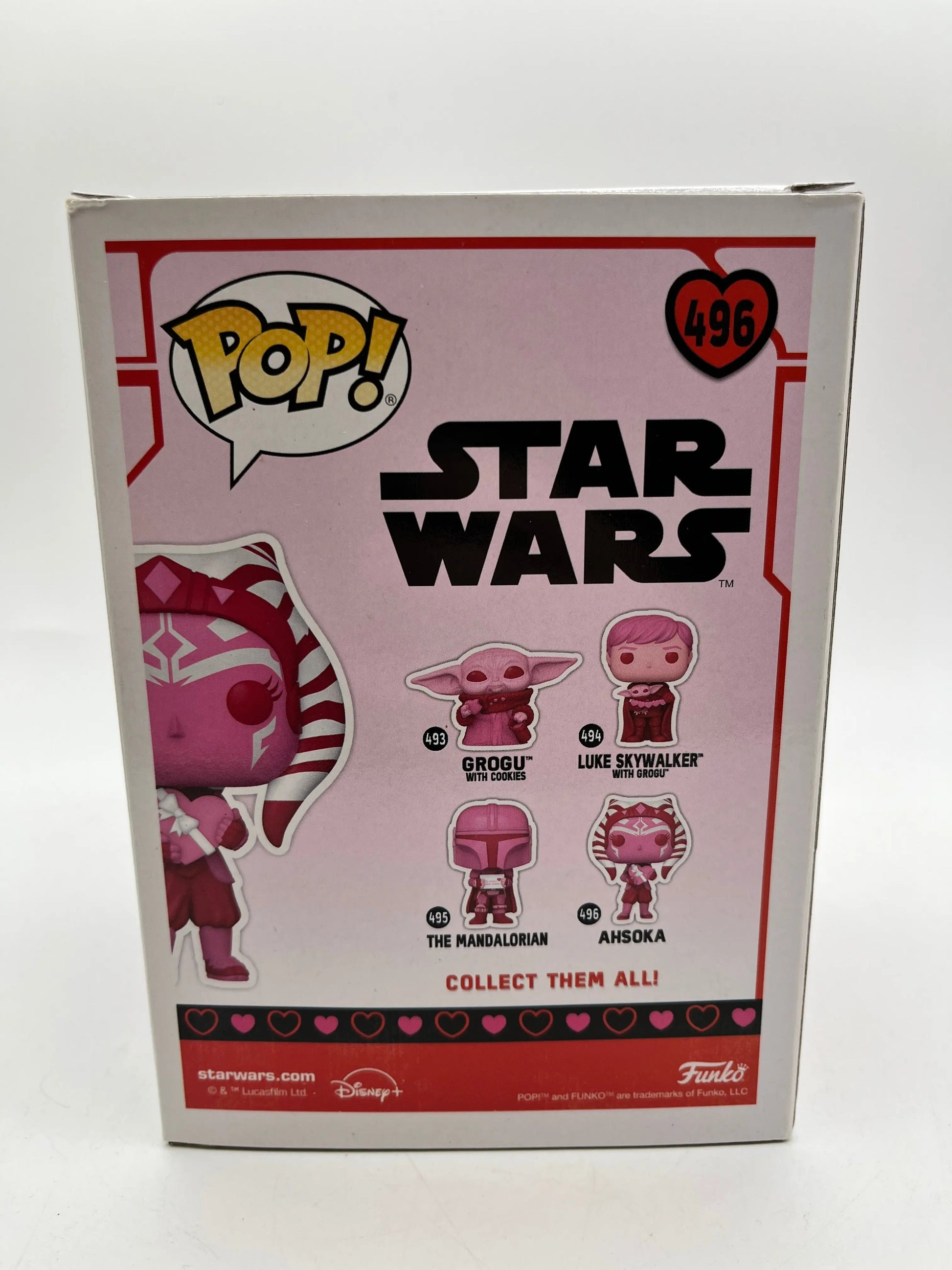 Funko POP! Star Wars Ashoka #496 - Valentines Edition - Vinyl Collectable FRENLY BRICKS - Open 7 Days
