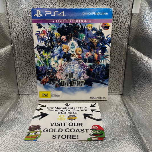 World of Final Fantasy: Limited Edition (Sony PlayStation 4, 2016) Art Book + Game FRENLY BRICKS - Open 7 Days