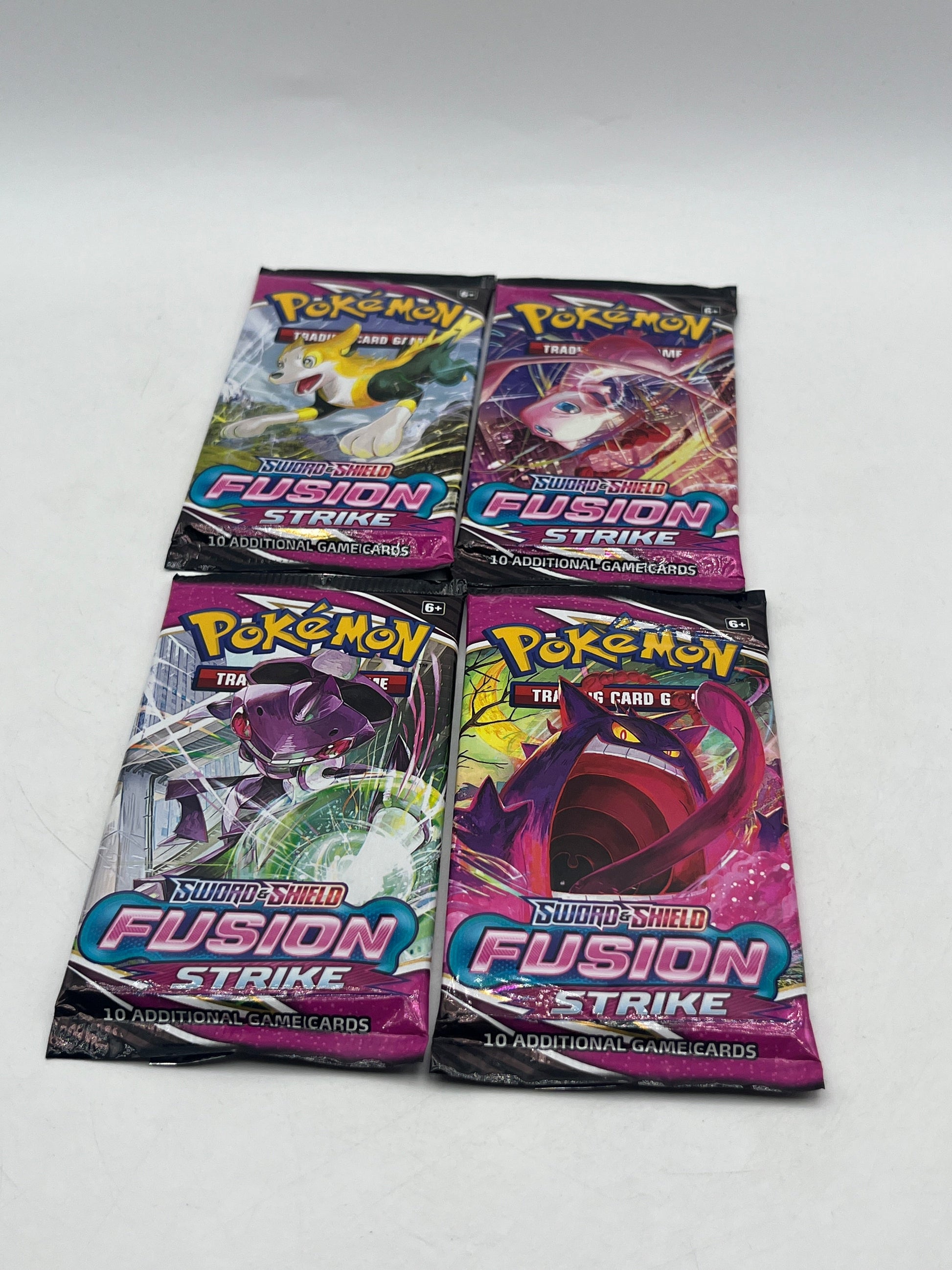 Pokémon TCG Fusion Strike Booster Packs Full Art Set 4 Packs FRENLY BRICKS - Open 7 Days