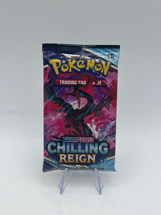 Pokemon TCG - Sword & Shield Chilling Reign  Booster Pack X5 - Art Set Sealed FRENLY BRICKS - Open 7 Days