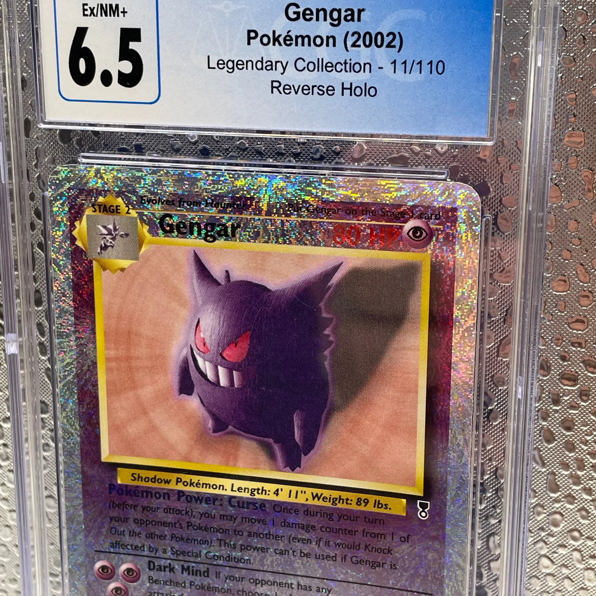 Gengar 11/110 Pokemon TCG Reverse Holo Graded CGC 6.5 EX/NM+ Pokémon 2002 Rare FRENLY BRICKS - Open 7 Days