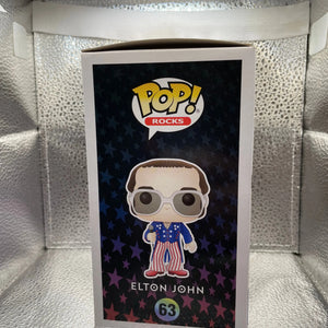 Funko Pop! Rocks Elton John Red, White, Blue #63 Vaulted Vinyl Figure FRENLY BRICKS - Open 7 Days