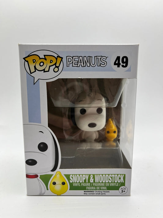 Funko Pop Vinyl Peanuts Snoopy & Woodstock #49 FRENLY BRICKS - Open 7 Days