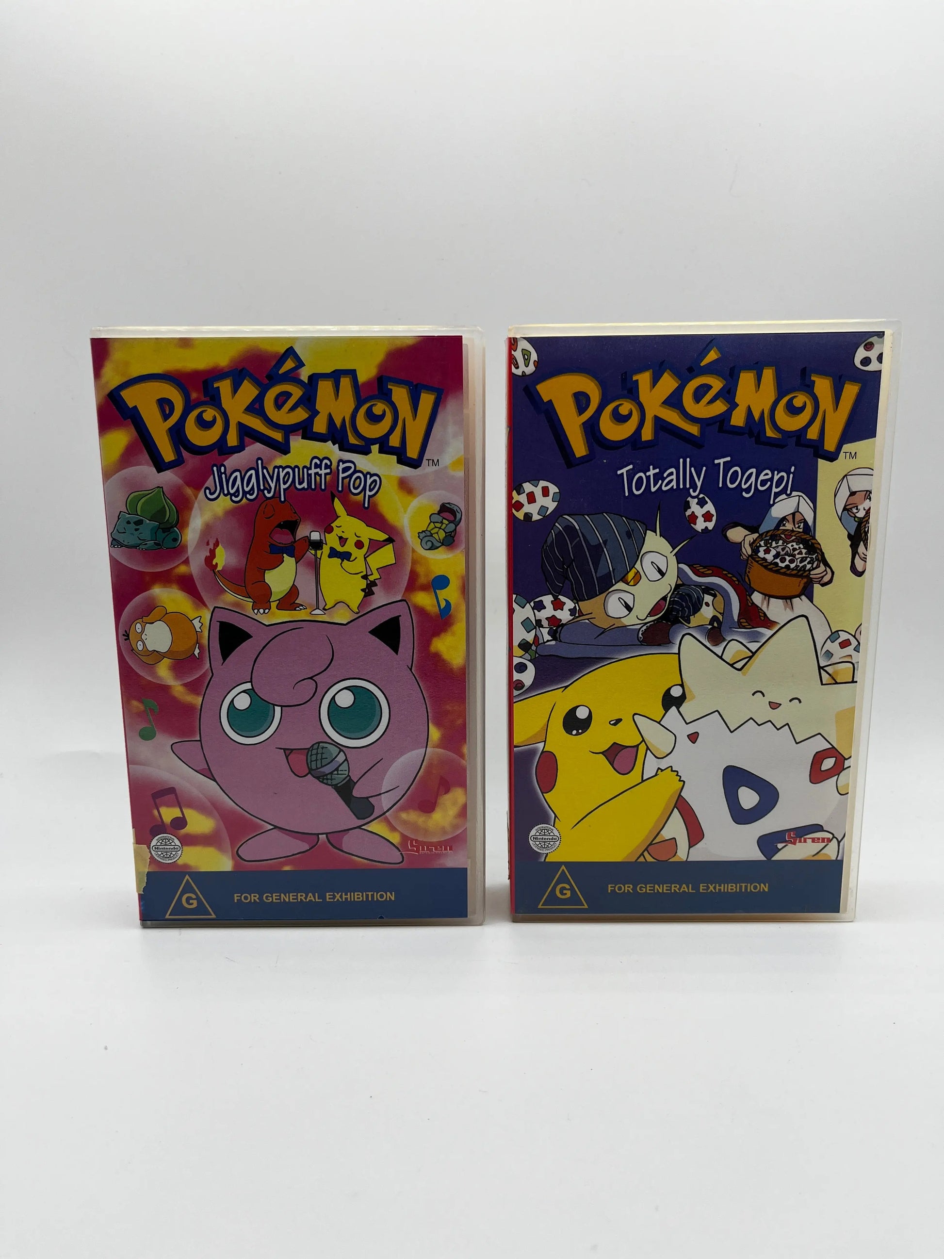 Pokémon VHS Totally Togepi & Jigglypuff Pop Video Bundle FRENLY BRICKS - Open 7 Days