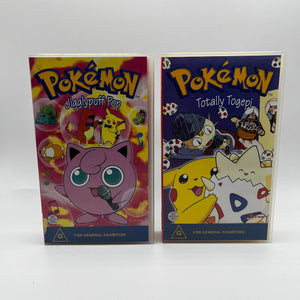 Pokémon VHS Totally Togepi & Jigglypuff Pop Video Bundle FRENLY BRICKS - Open 7 Days