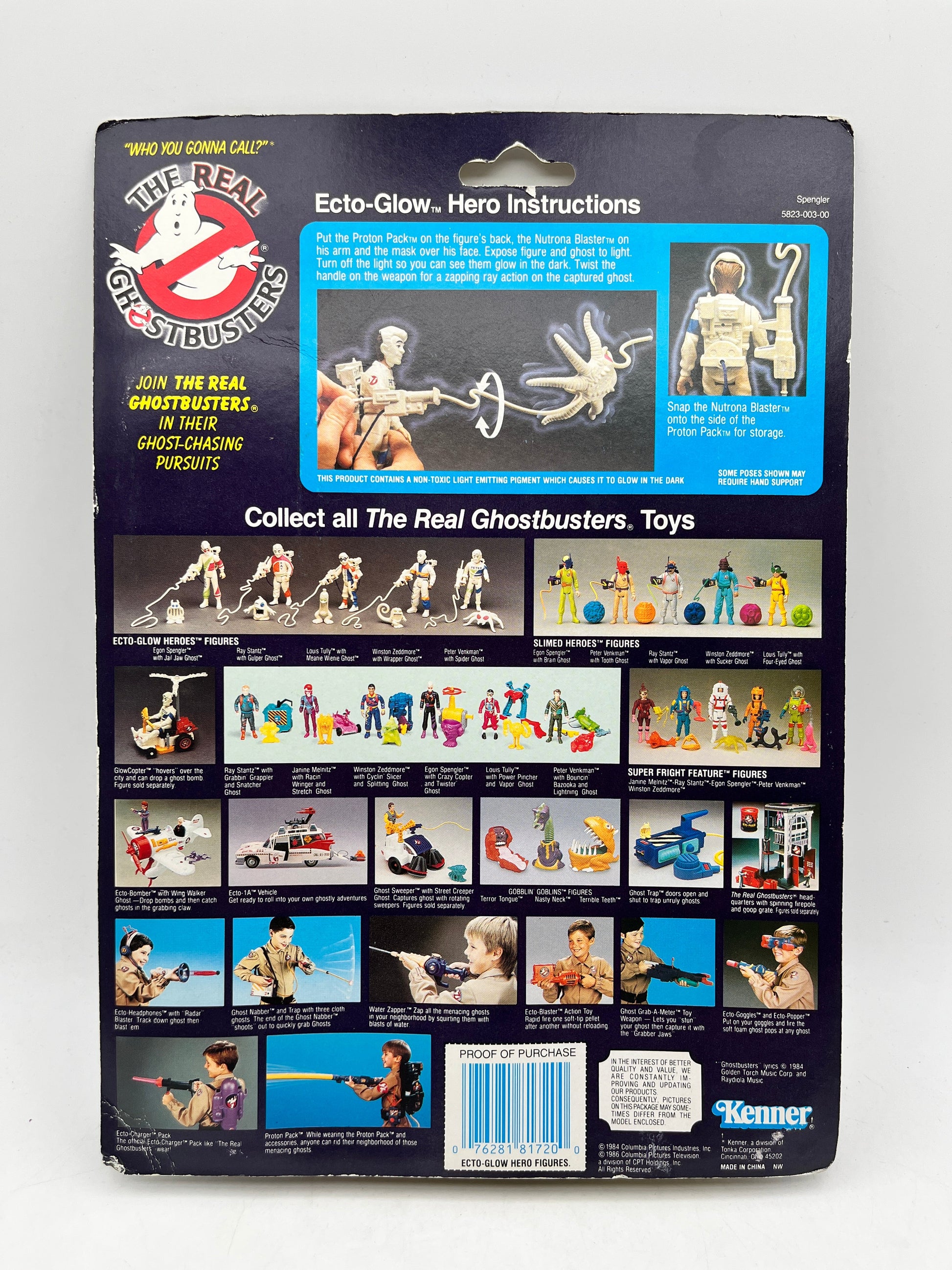 Kenner The Real Ghostbusters: Ecto-Glow Heroes - Egon Spengler and Jail Jaw - Sealed FRENLY BRICKS - Open 7 Days
